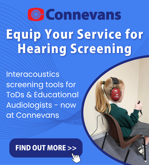 Child undergoing hearing screening 